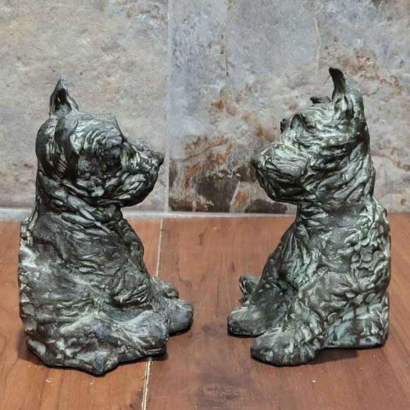 McClelland Barclay 1932 Pair of Bronze Bookends Scottish Terriers - Picture 7 of 15